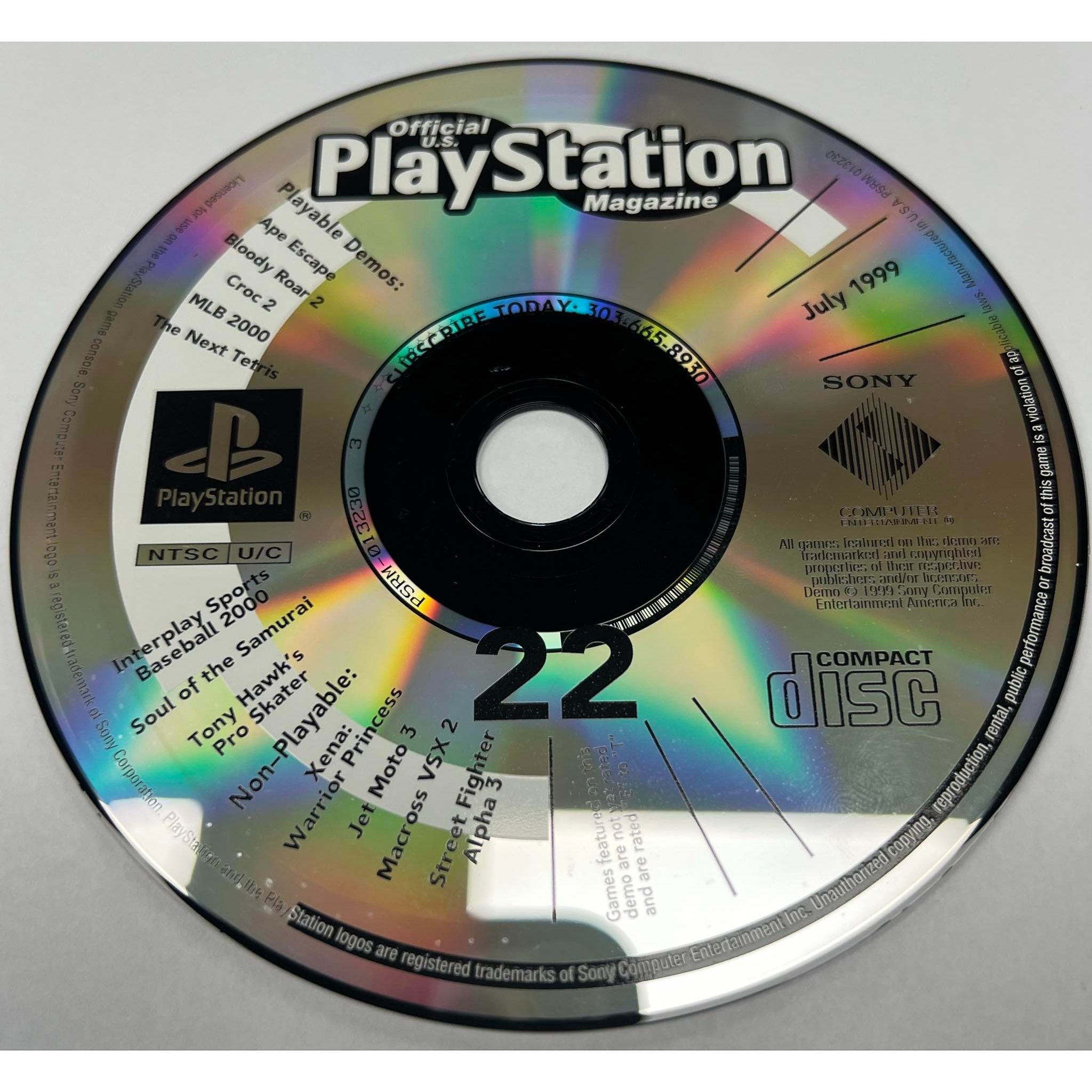 PS1 - Official PlayStation Magazine Demo Disc 22