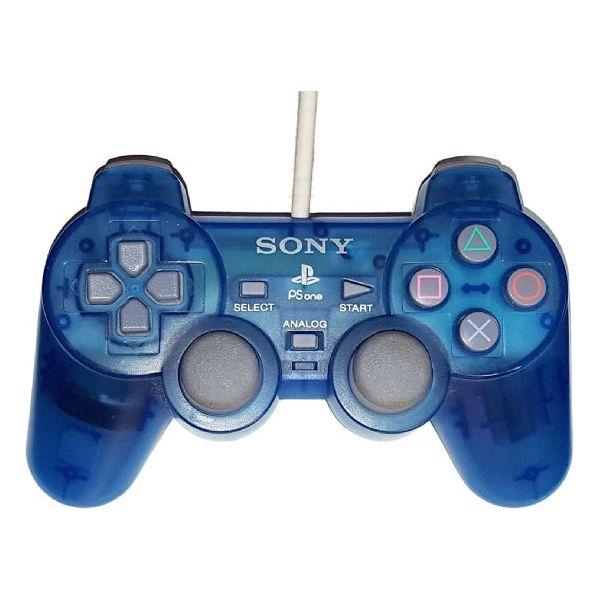 Sony Branded PlayStation 1 Dual Analog Controller - Clear Blue