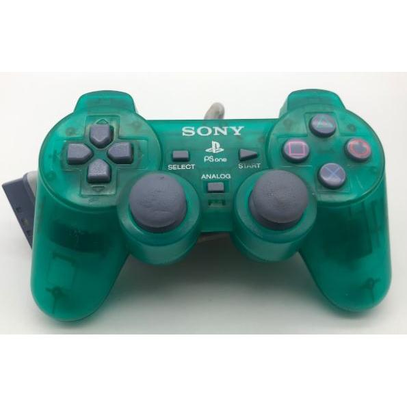 Sony Branded PlayStation 1 Dual Analog Controller - Clear Green