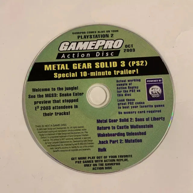 GamePro Action Disc - Oct 2003