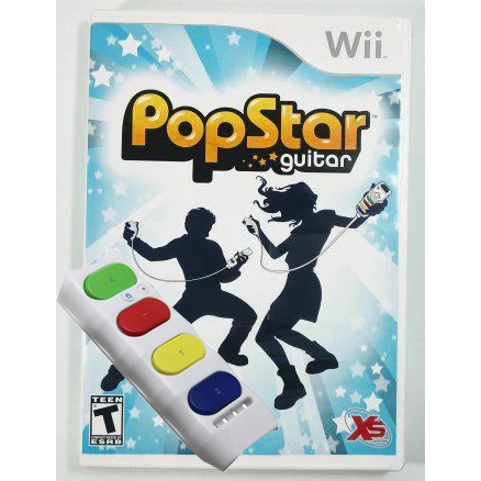 Wii - Guitare Popstar avec adaptateur