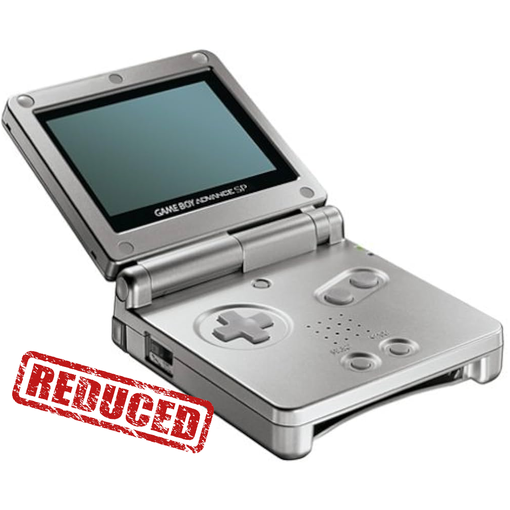 Game Boy Advance SP System (Front Lit) (Platinum / Reduced)