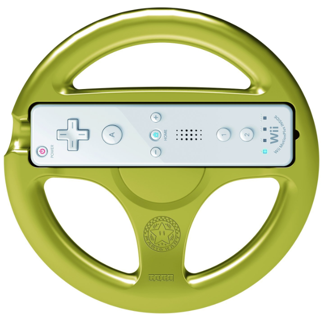 Mario Kart 8 HORI Racing Wheel - Zelda Gold (In Box / Sealed)