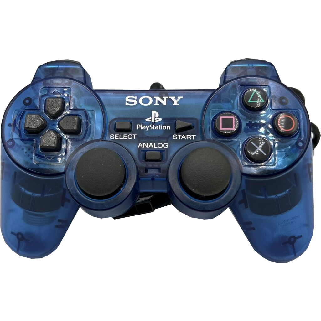 Sony Branded PlayStation 2 DualShock Controller (Clear Blue)