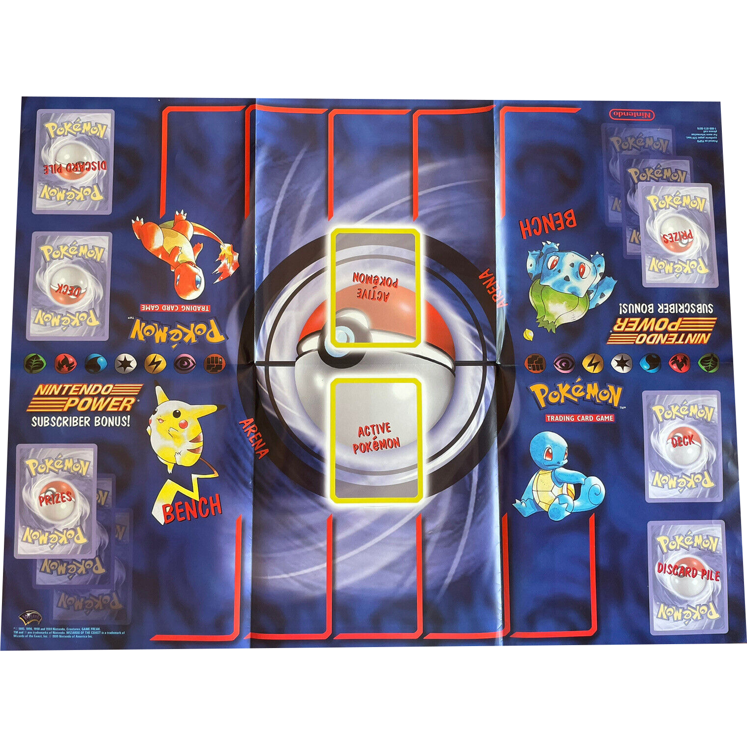 Nintendo Power Subscriber Bonus Pokemon Playmat