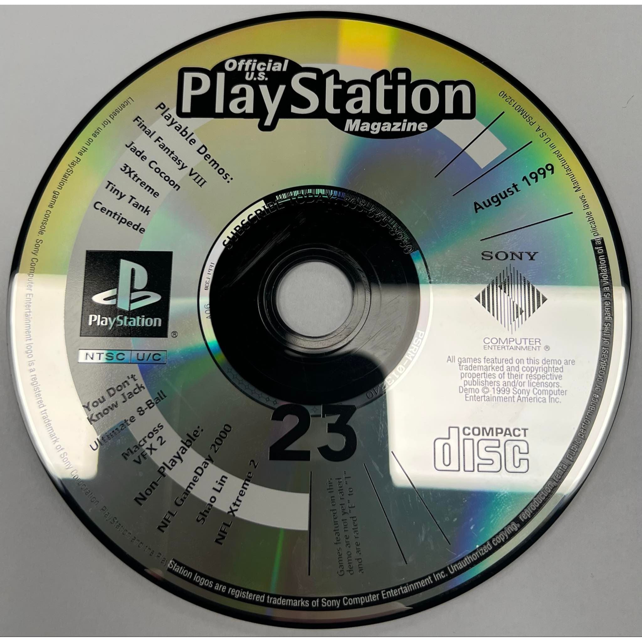 PS1 - Official PlayStation Magazine Demo Disc 23