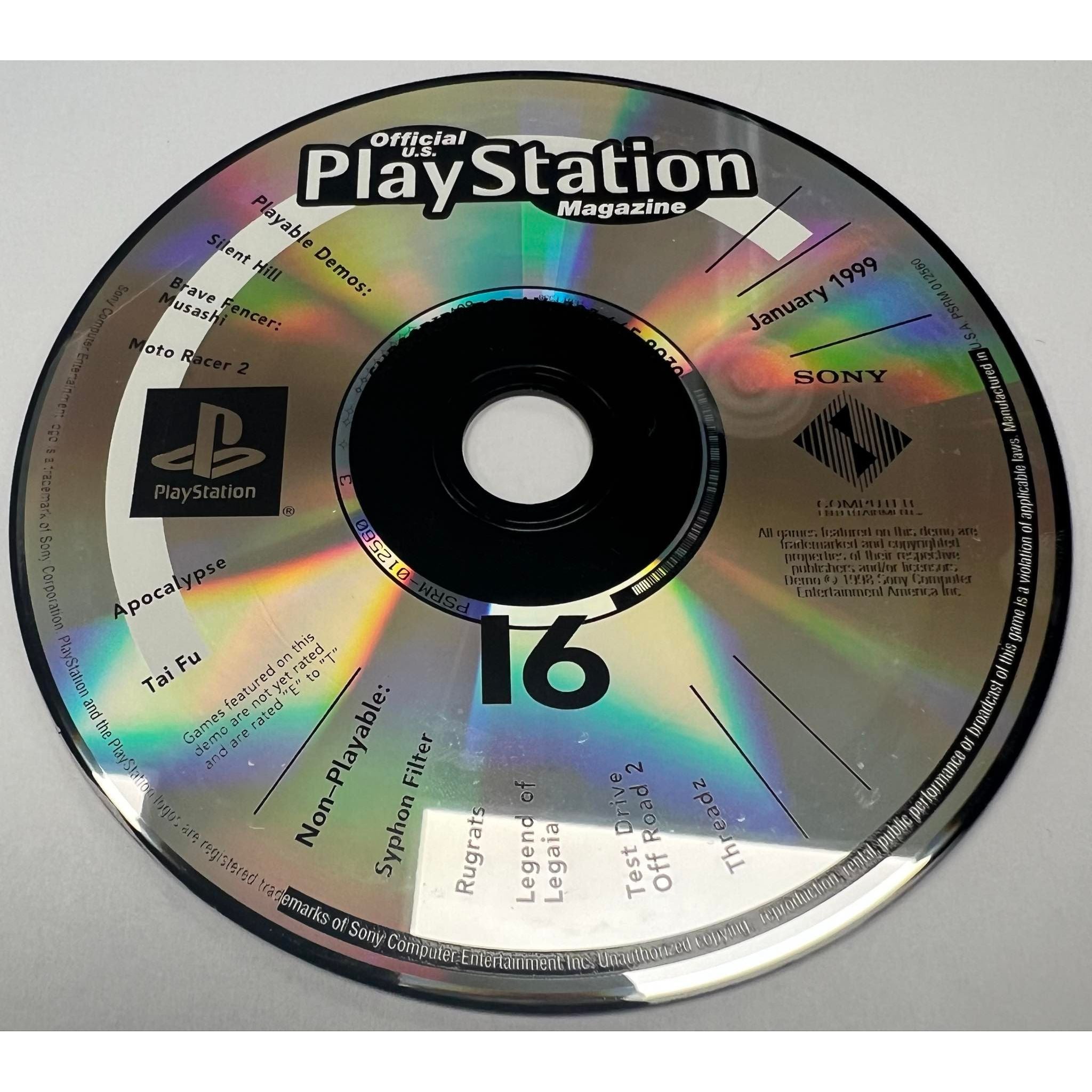 PS1 - Official PlayStation Magazine Demo Disc 16