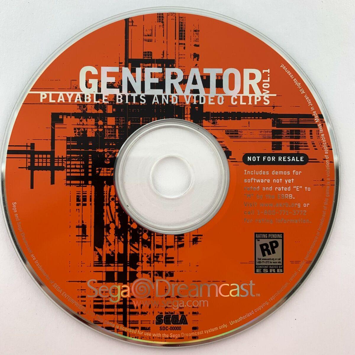 Dreamcast - Sega Dreamcast Generator Vol. 1