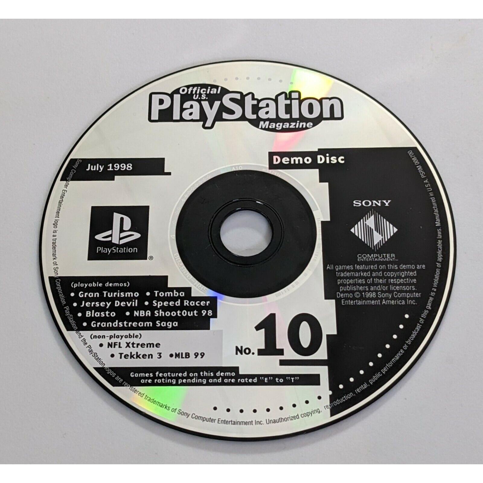 PS1 - Official PlayStation Magazine Demo Disc 10