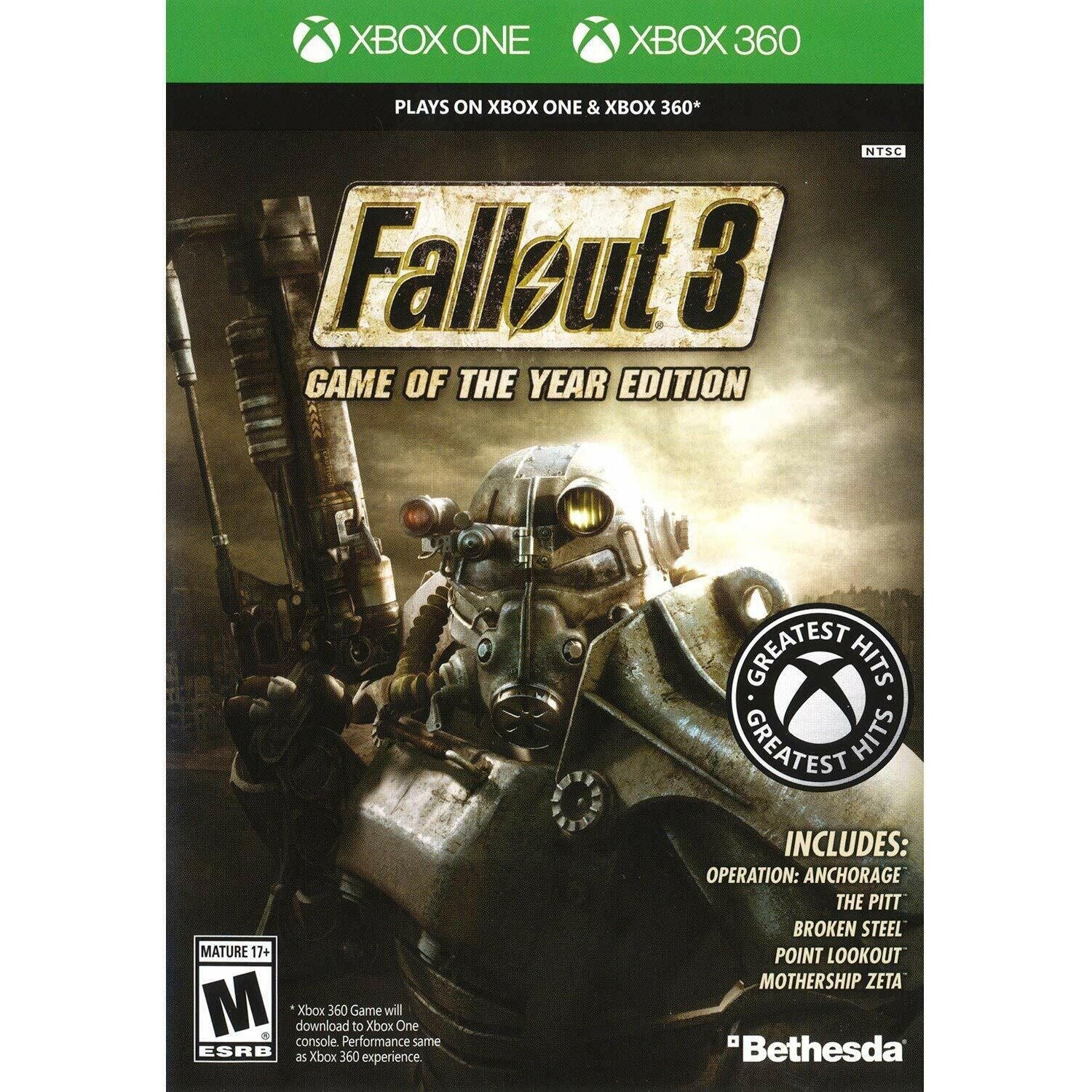 XBOX 360 - Édition Jeu de l'année Fallout 3