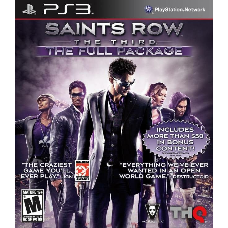 PS3 - Saints Row The Third Le package complet