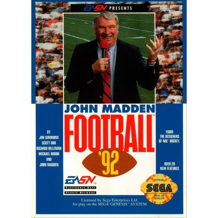 Genesis - John Madden Football 92 (Cartridge Only)