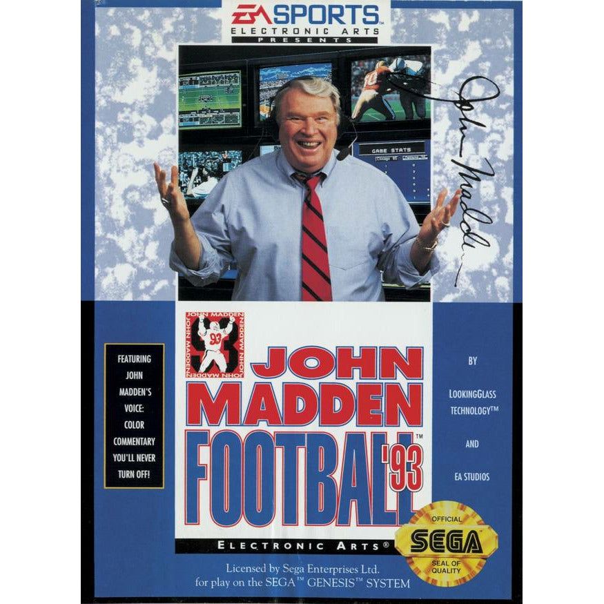 Genesis - John Madden Football 93 (cartouche uniquement)