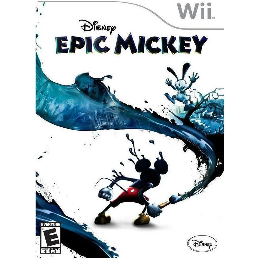 Wii - Disney Epic Mickey w/ Paint Brush Nunchuk