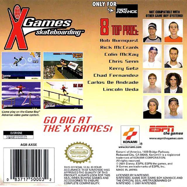 GBA - X Games Skateboarding (Cartridge Only)