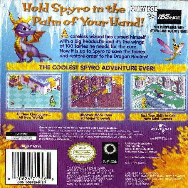 GBA - Spyro Season Of Ice (Cartridge Only)