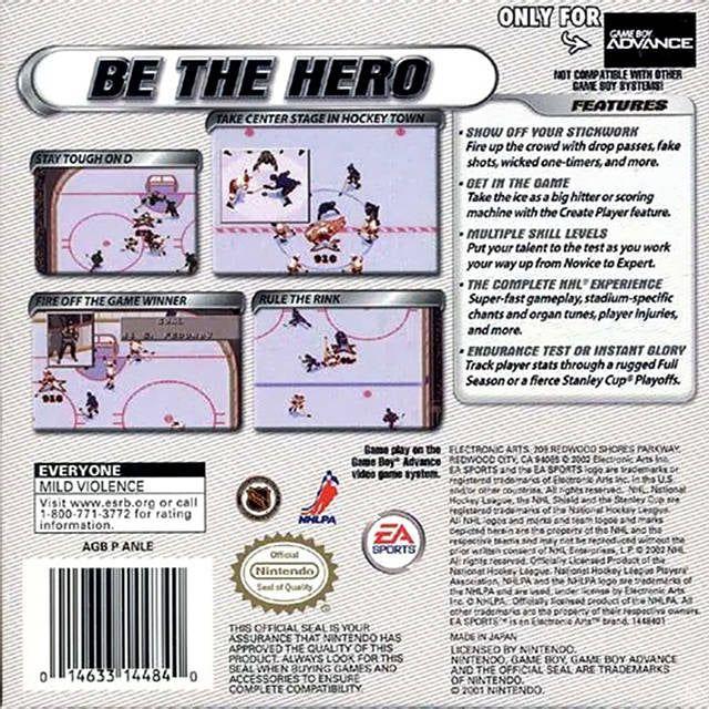 GBA - NHL 2002 (cartouche uniquement)