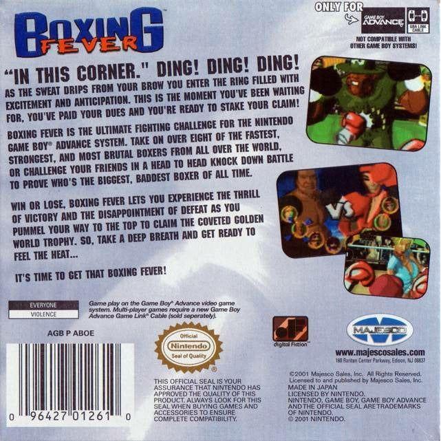 GBA - Fièvre de la boxe