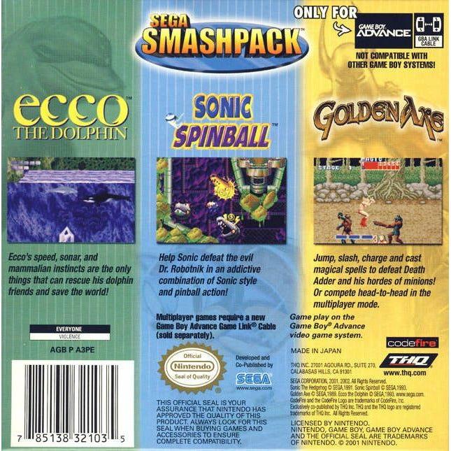 GBA - Sega Smash Pack (Cartridge Only)