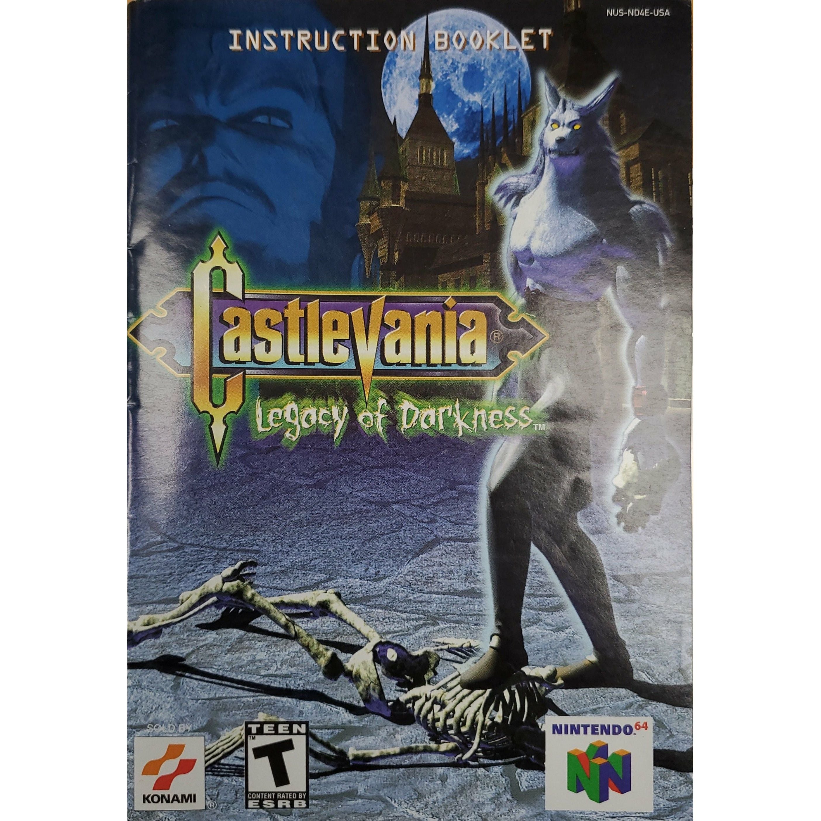 N64 - Castlevania L'Héritage des Ténèbres (Manuel)