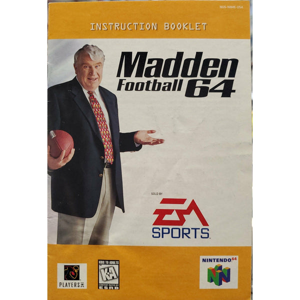 Madden football clearance 64