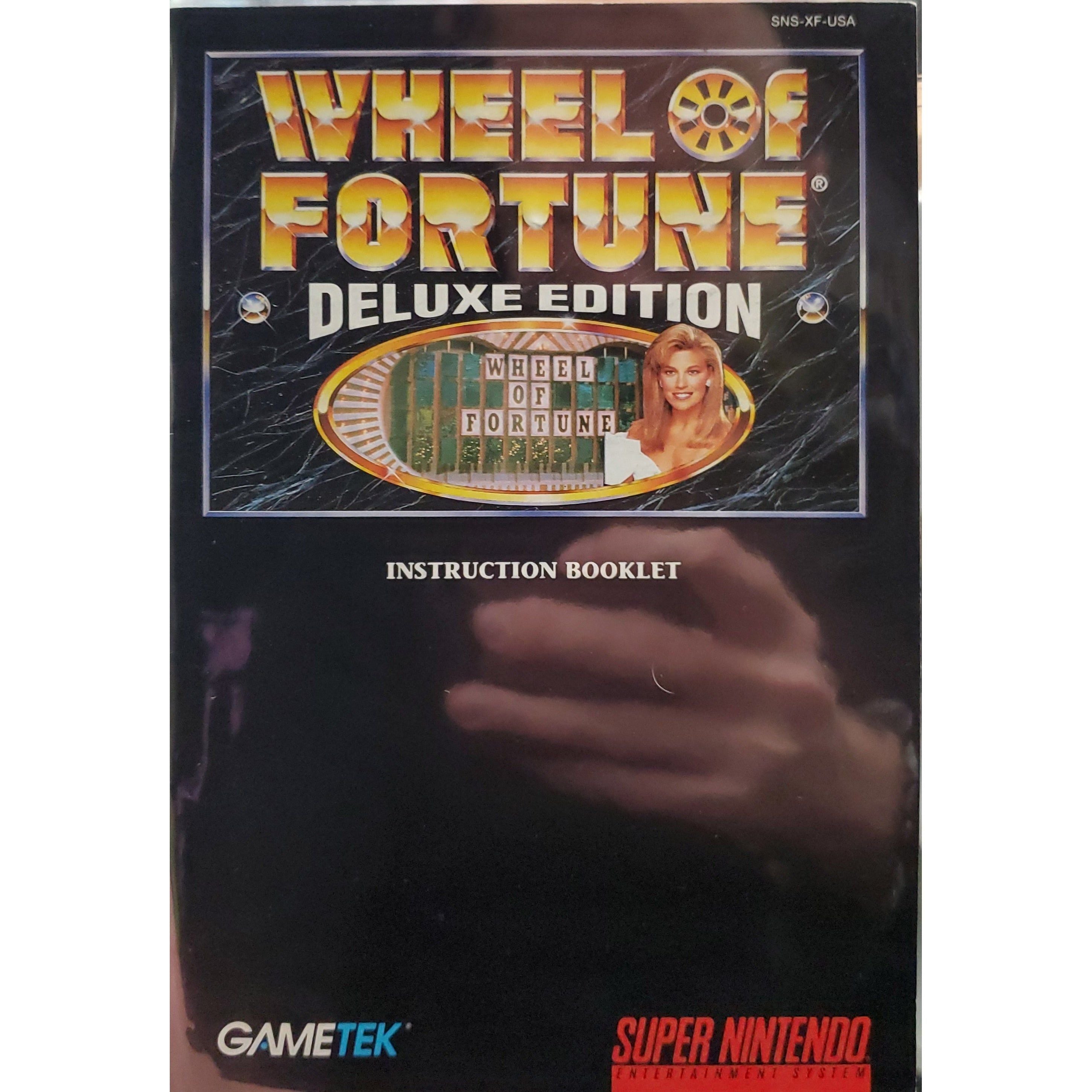 SNES - Wheel of Fortune Deluxe Edition (Manuel)