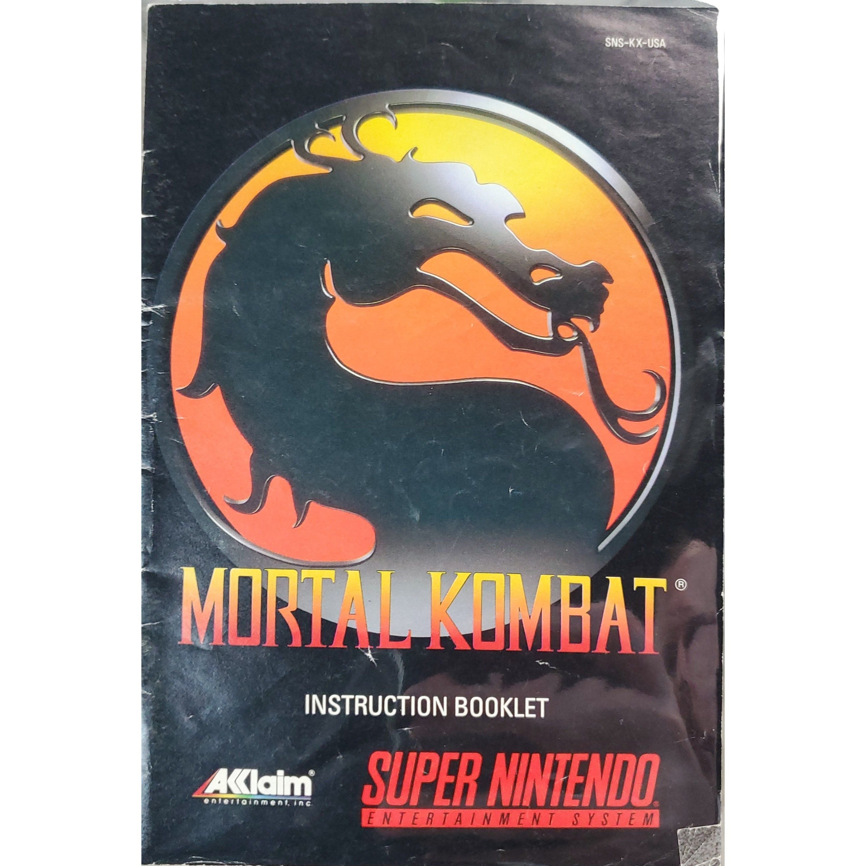 SNES - Mortal Kombat (Manuel)