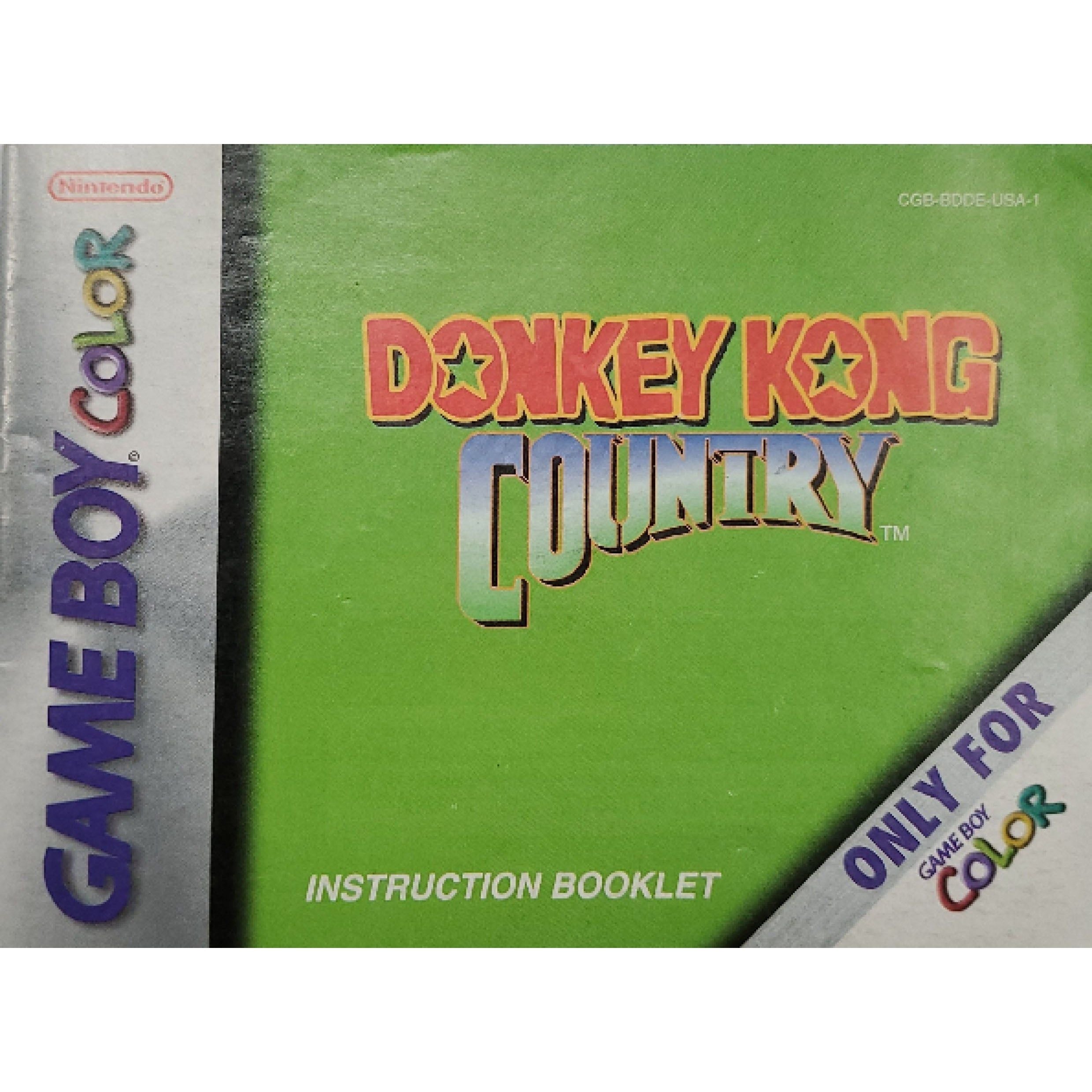 GBC - Donkey Kong Country (Manual)