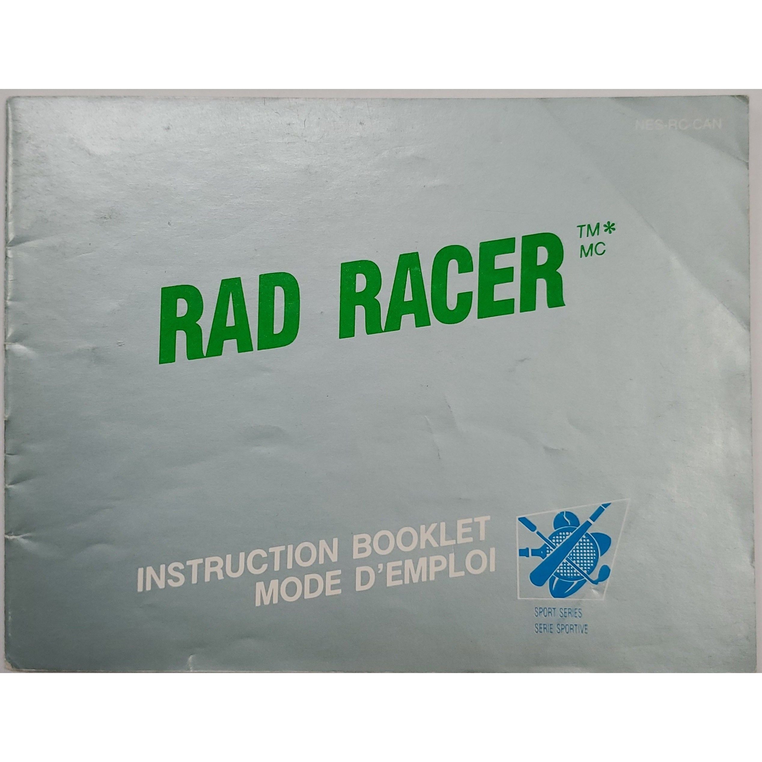 NES - Rad Racer (Manual)