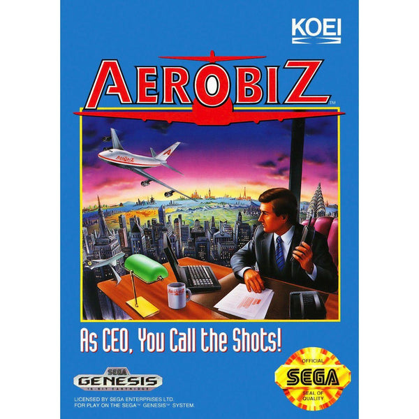 Aerobiz newest Supersonic for Sega Genesis Complete Poster Reg Card