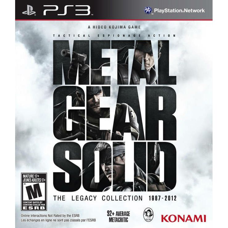 PS3 - Metal Gear Solid The Legacy Collection 1987-2012