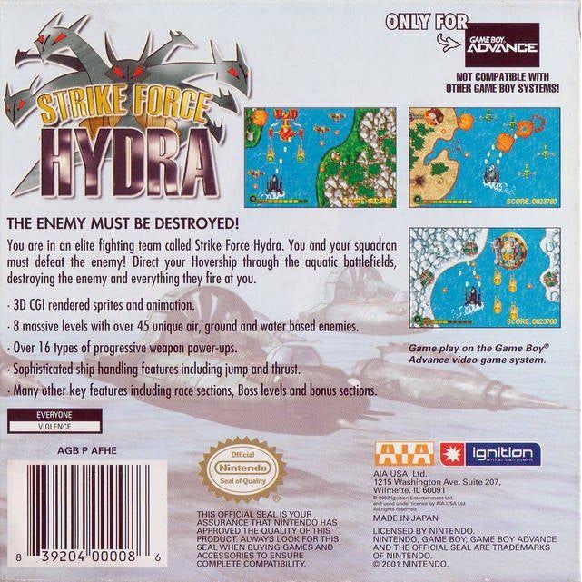 GBA - Strike Force Hydra (Cartridge Only)