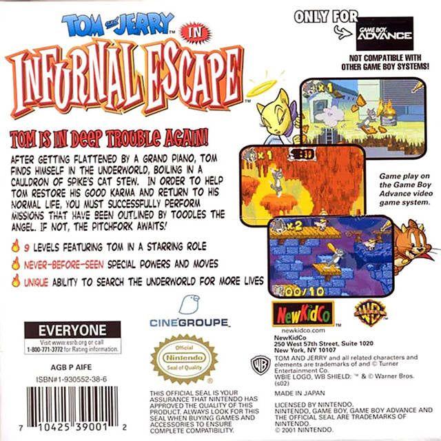 GBA - Tom & Jerry Infurnal Escape (Cartridge Only)