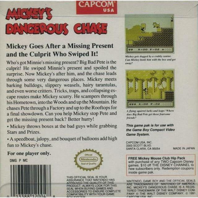 GB - La poursuite dangereuse de Mickey (Rough Label)