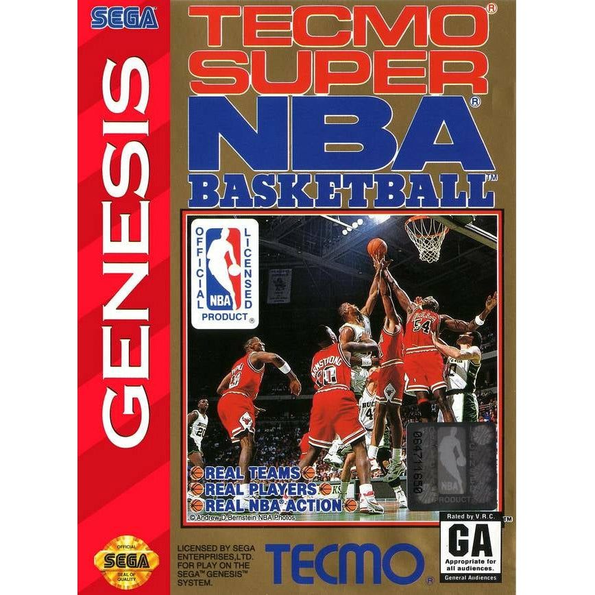 Genesis - Tecmo Super NBA Basketball (cartouche uniquement)