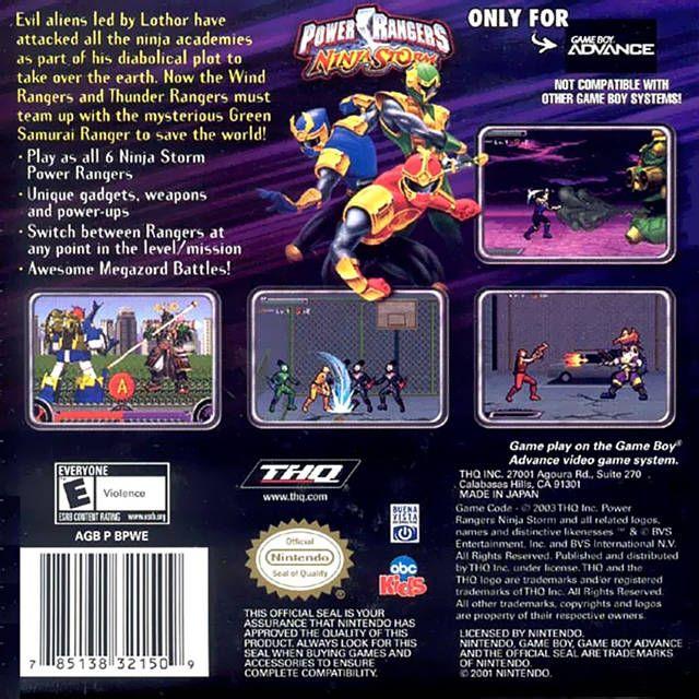 GBA - Power Rangers Ninja Storm (cartouche uniquement)