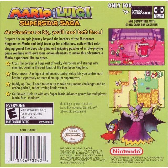 GBA - Mario &amp; Luigi Superstar Saga (cartouche uniquement)