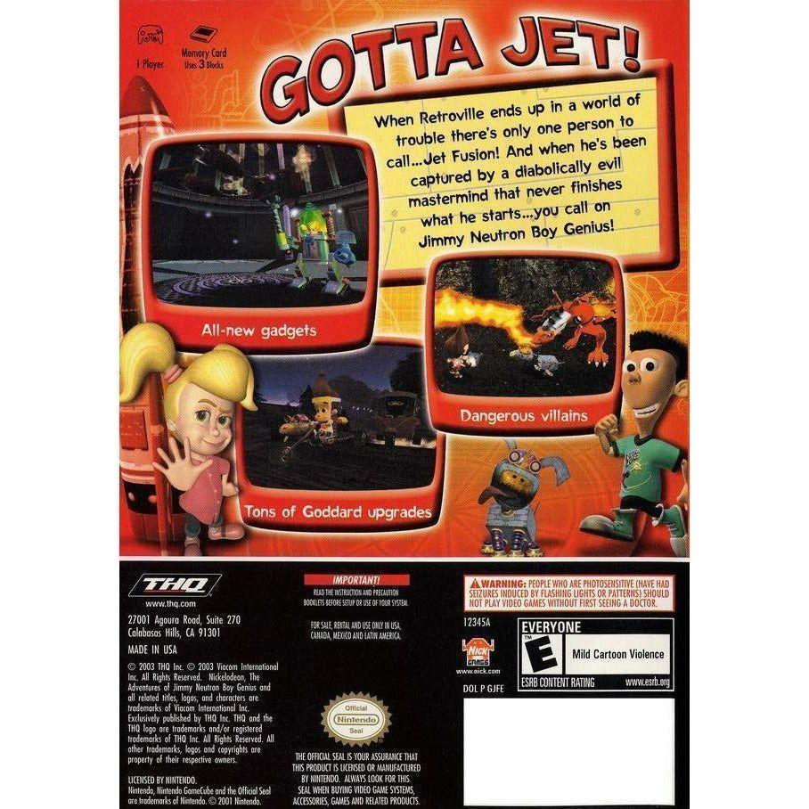 GameCube - Les aventures de Jimmy Neutron Boy Genius Jet Fusion