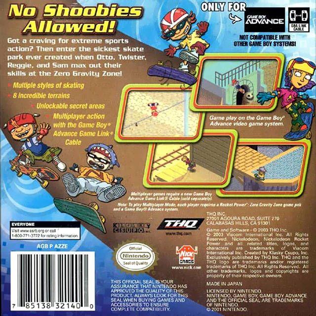 GBA - Rocket Power Zero Gravity (Cartridge Only)