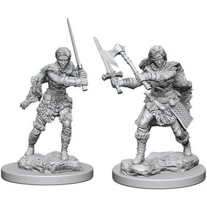 D&amp;D - Minis - Nolzurs Marvelous Miniatures - Barbare humain féminin