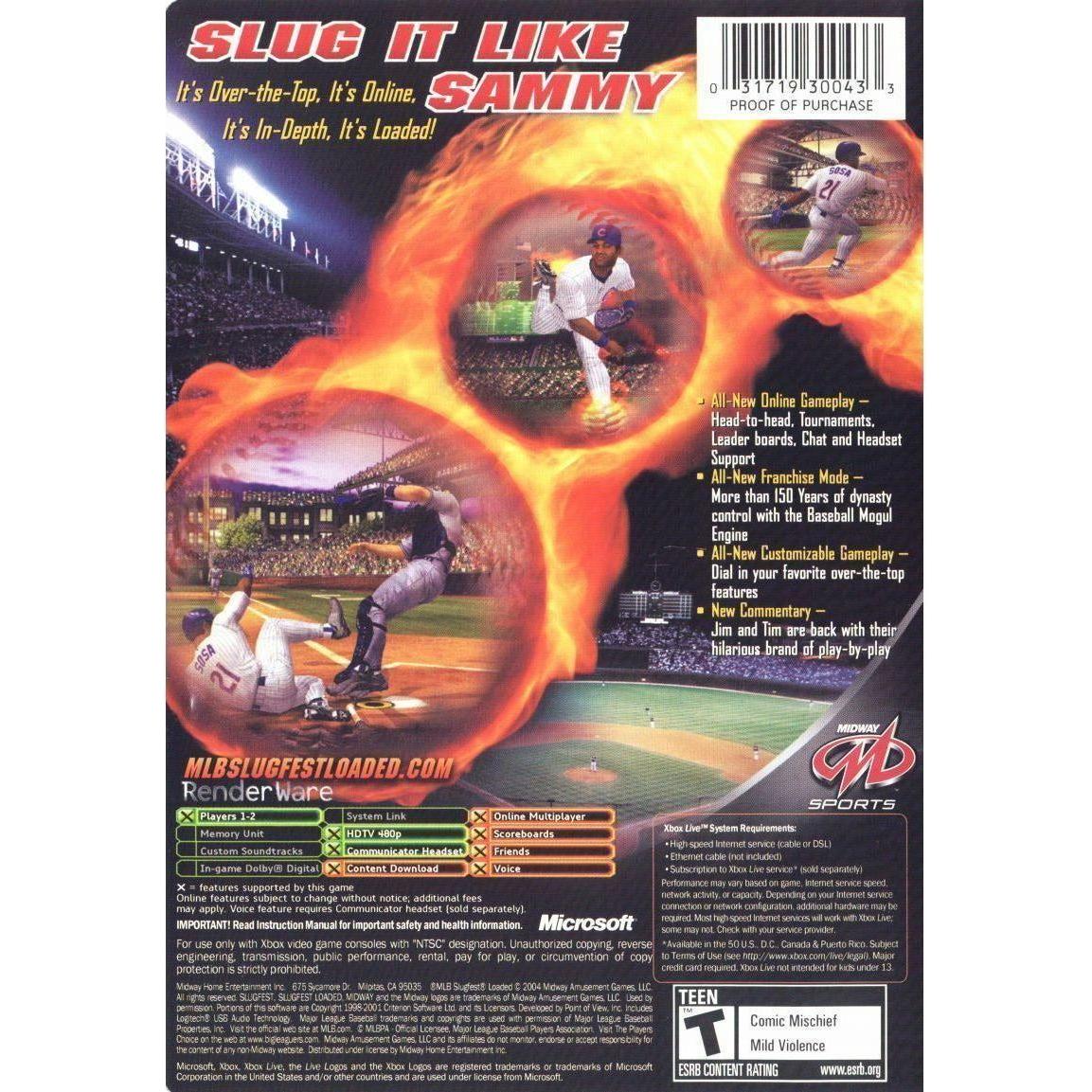 XBOX - MLB SlugFest Loaded