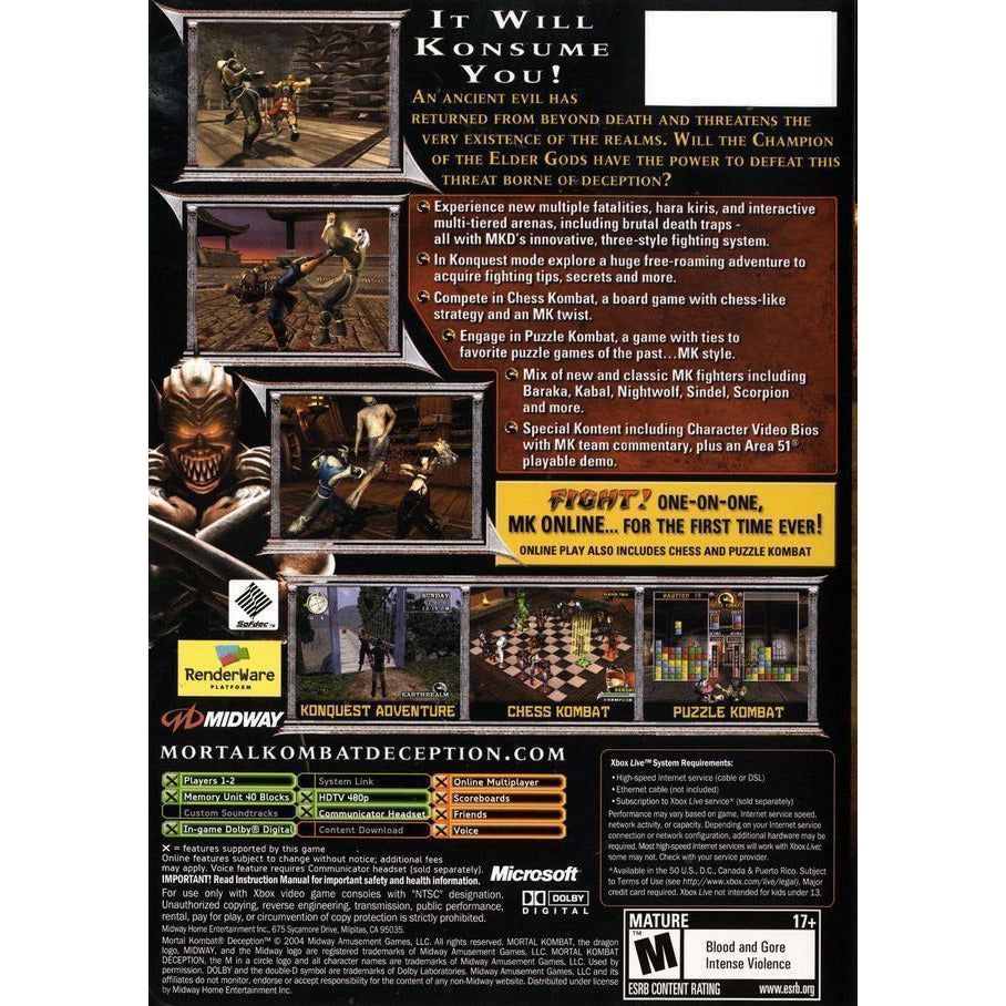 Mortal Kombat: Deception PS2 