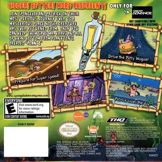 GBA - The Spongebob Squarepants Movie