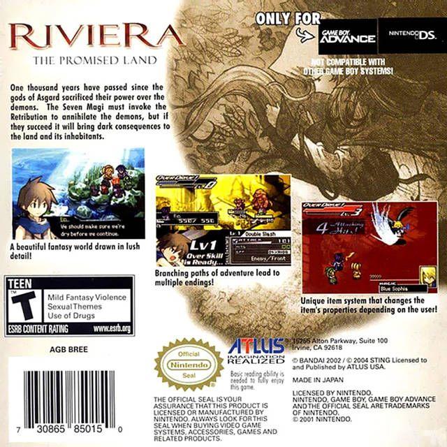 GBA - Riviera La Terre Promise (Cartouche uniquement)