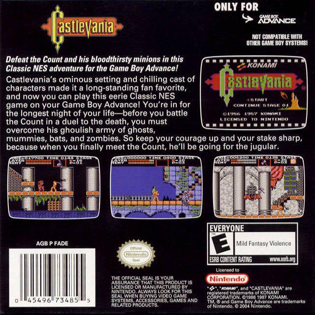 GBA - Série Classic NES - Castlevania (cartouche uniquement)