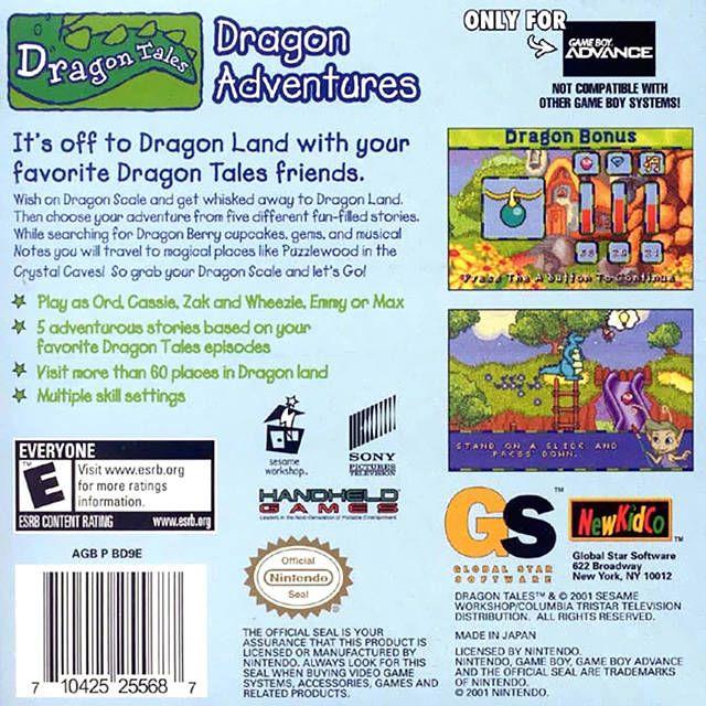 GBA - Dragon Tales - Dragon Adventures (Cartridge Only)