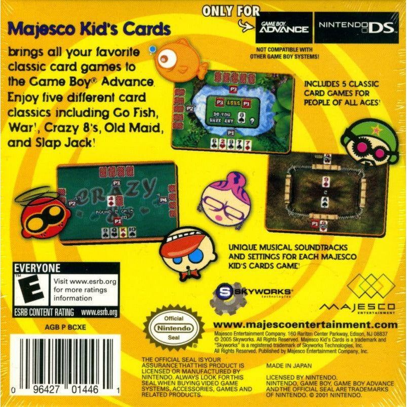 GBA - Cartes pour enfants Majesco (cartouche uniquement)