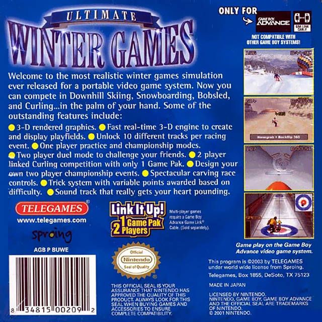 GBA - Ultimate Winter Games (Cartridge Only)