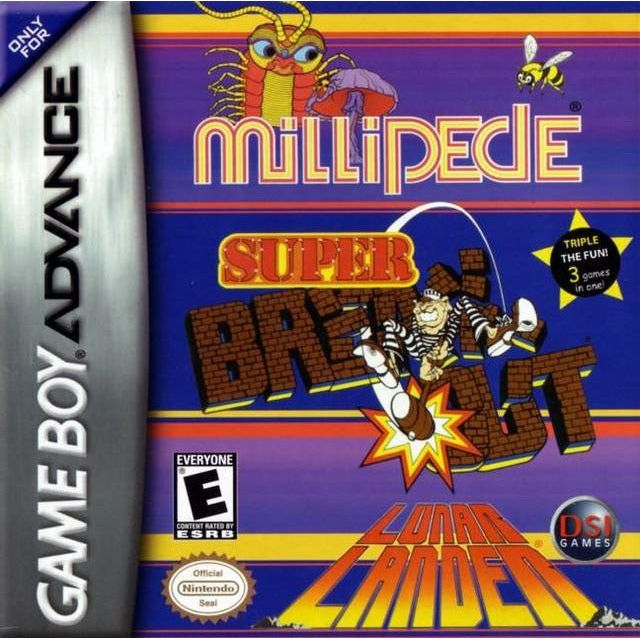 GBA - Super Breakout/Millipede/Lunar Lander