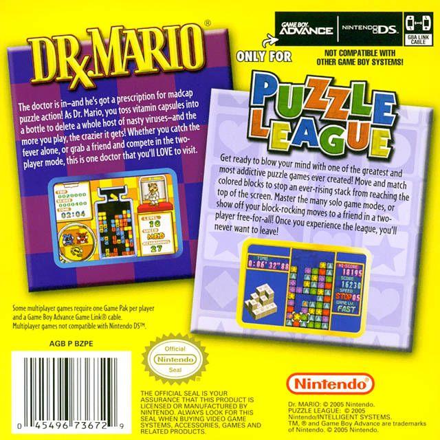 GBA - Dr. Mario & Puzzle League (Cartridge Only)